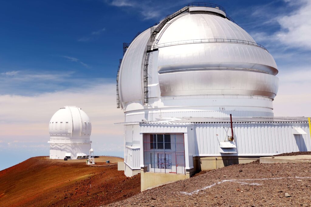 The observatories in Mauna Kea Hawaii for Stargazing.