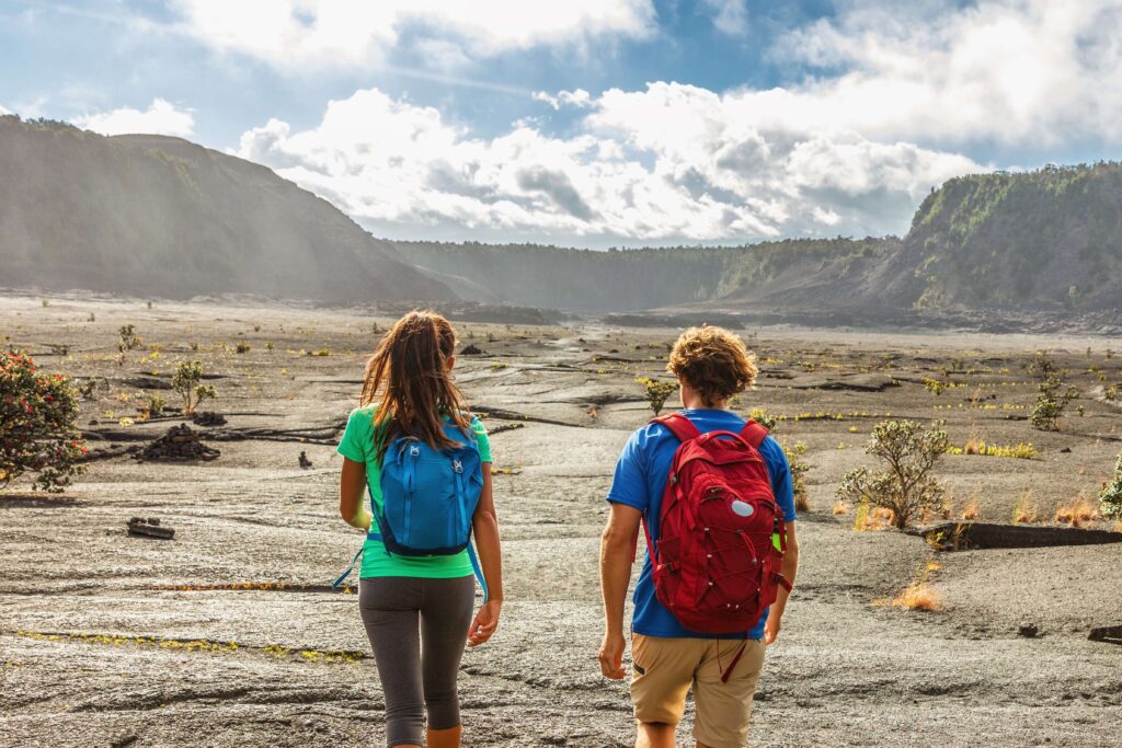 Two people on Hawaii Guided Tours.